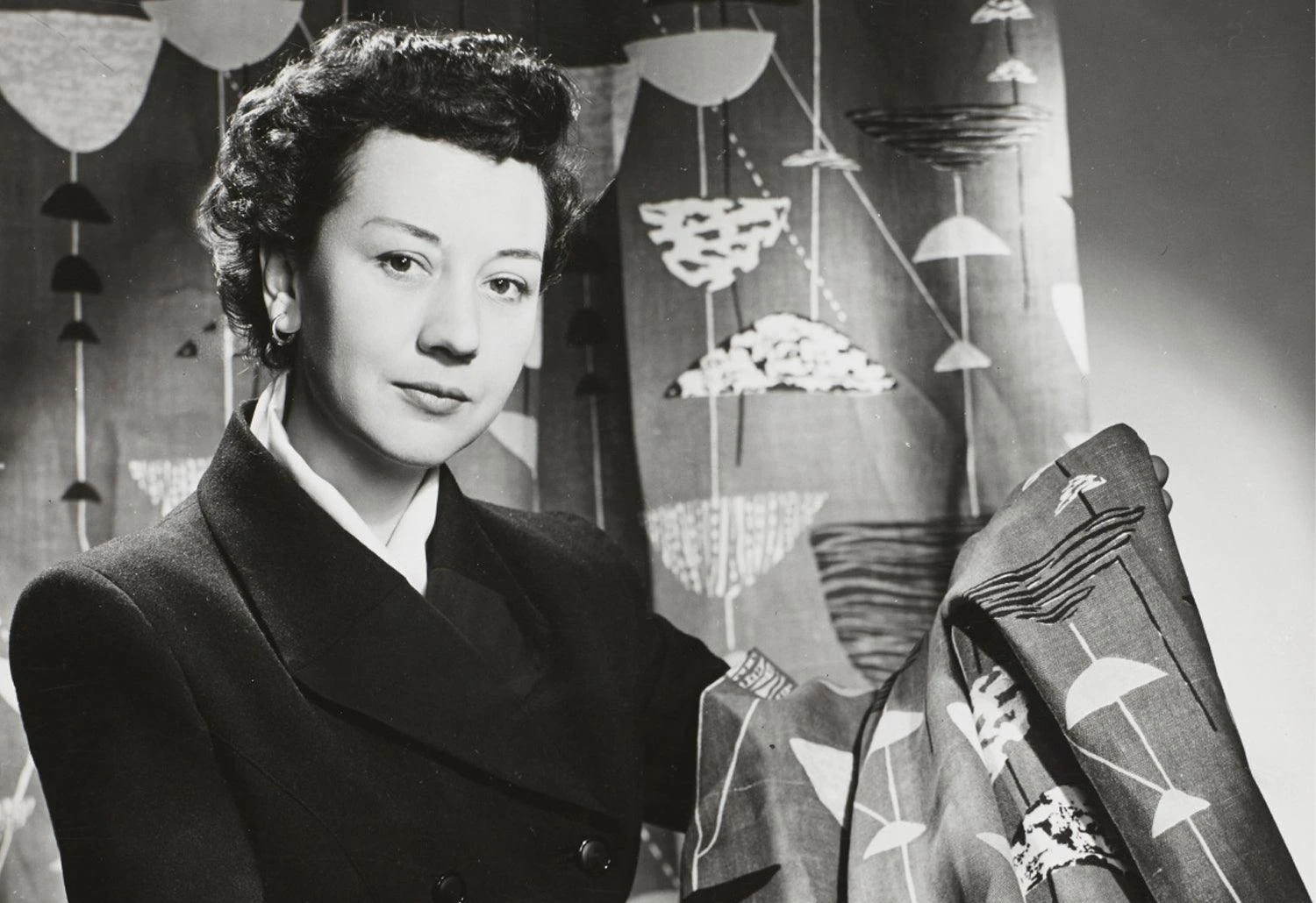 Dandelion Clocks Fabric, 1953 4 Dandelion Clocks Fabric, 1953 - Image 2