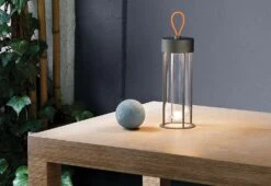 Flos In Vitro Unplugged Table Lamp, 2021 -Online Furniture Shop Flos Philippe Starck In Vitro Unplugged Anthracite orange life 4