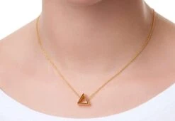 Shape In Shape Necklace, Triangle -Online Furniture Shop Kei Tominaga Shape in Shape Square necklace 06