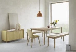 Muuto Linear Wood Table -Online Furniture Shop Linear wood series oak fiber side chair oak canvas 414 enfold sideboard low oak sand unfold 2 Muuto org 150 fc9aeccf 19d6 4c3f 8cfb 238e1fa9411d