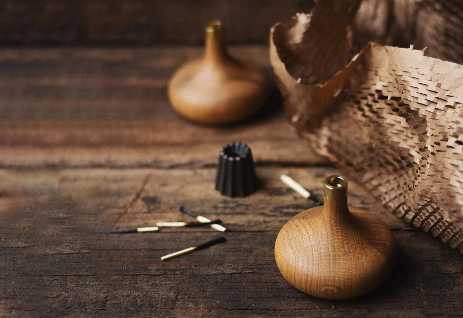 Oak Candle Holder 6 Oak Candle Holder - Image 4