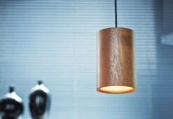 Solid Cylinder Wood Pendant -Online Furniture Shop Terence Woodgate Solid Cylinder Wood 3
