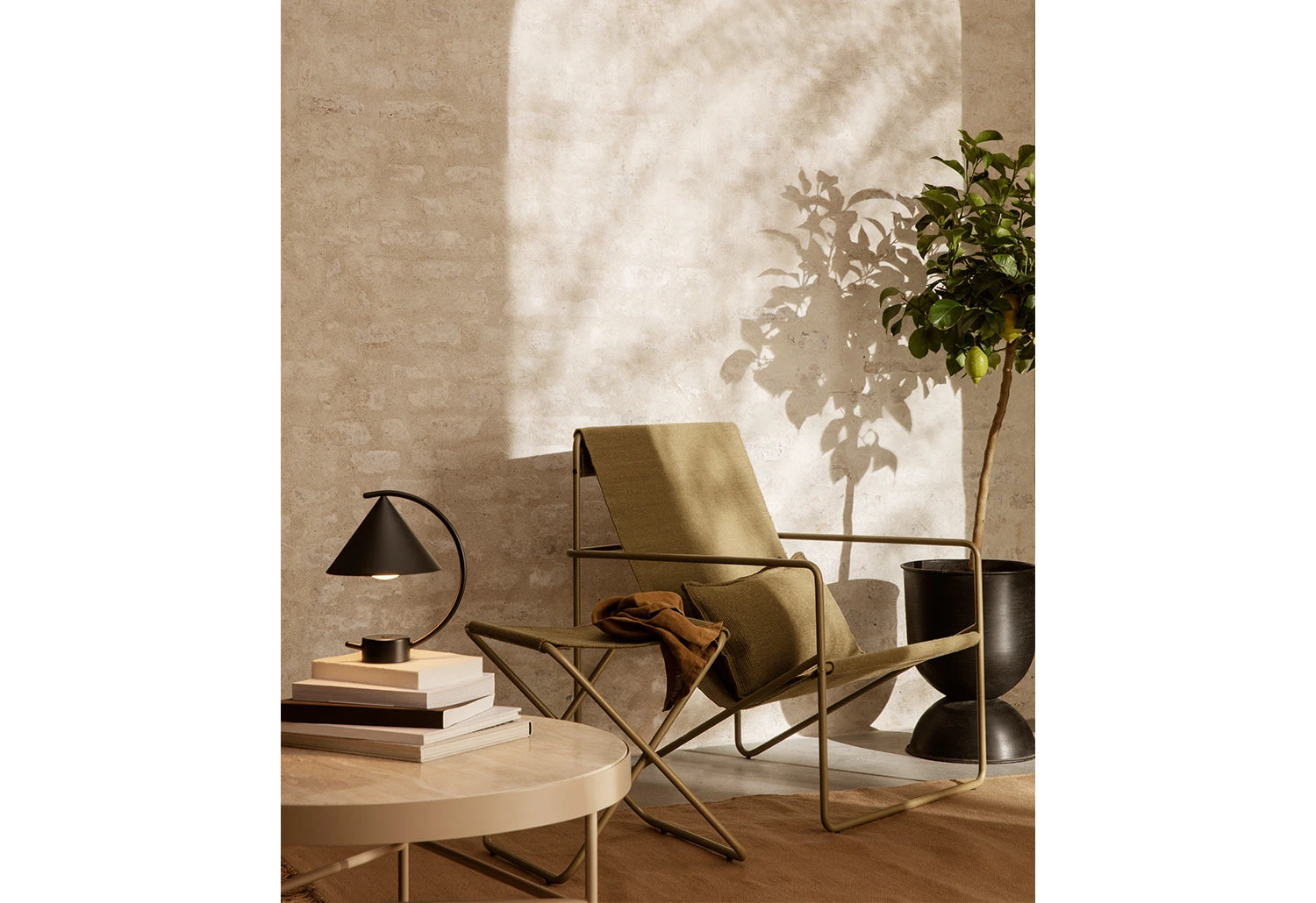 Ferm LIVING Travertine Side Table, Large 7 Ferm LIVING Travertine Side Table, Large - Image 5