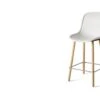 Hay Neu 12 Bar Stool -Online Furniture Shop hay Neu 12 Bar Stool low cream white shell stainless steel footrest matt lacquer oak base