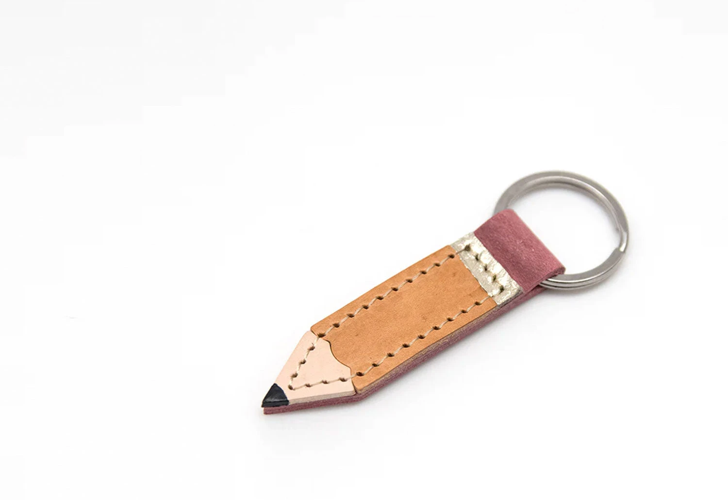 Pencil Leather Keyring 3 Pencil Leather Keyring
