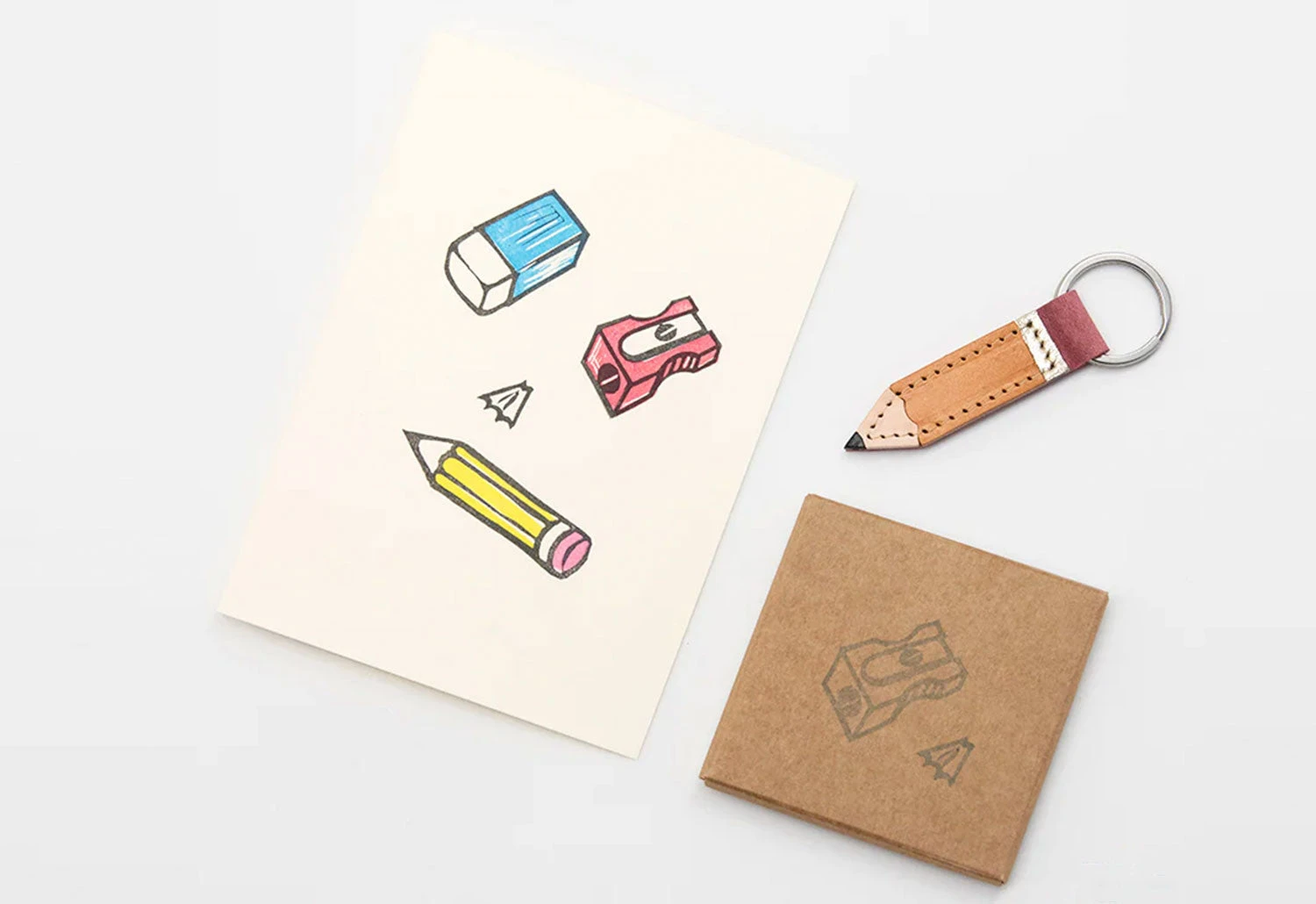 Pencil Leather Keyring 4 Pencil Leather Keyring - Image 2