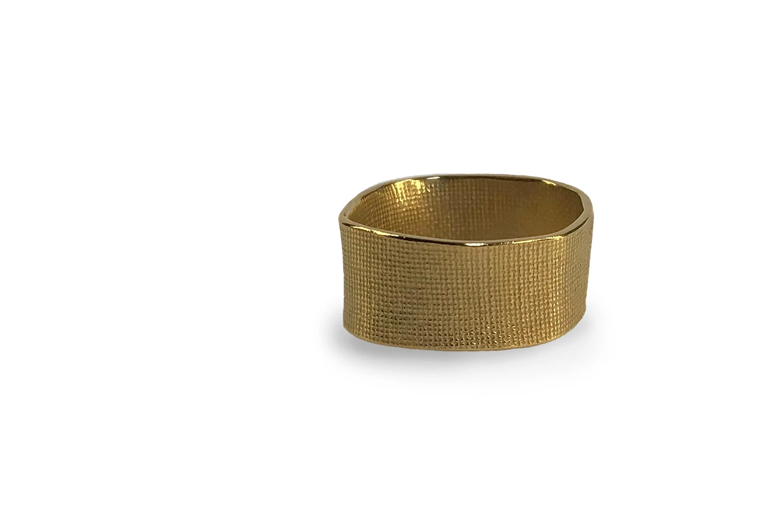 Slacked Band Textured Unisex Ring 4 Slacked Band Textured Unisex Ring - Image 2