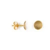 Point 4 Stud Earrings, Curved Circle 2 Point 4 Stud Earrings, Curved Circle -Online Furniture Shop kei tominaga point 4 stud curved circle earring gold 2
