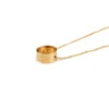 Shape In Shape Necklace, Circle -Online Furniture Shop kei tominaga shape in shape circle necklace gold 5
