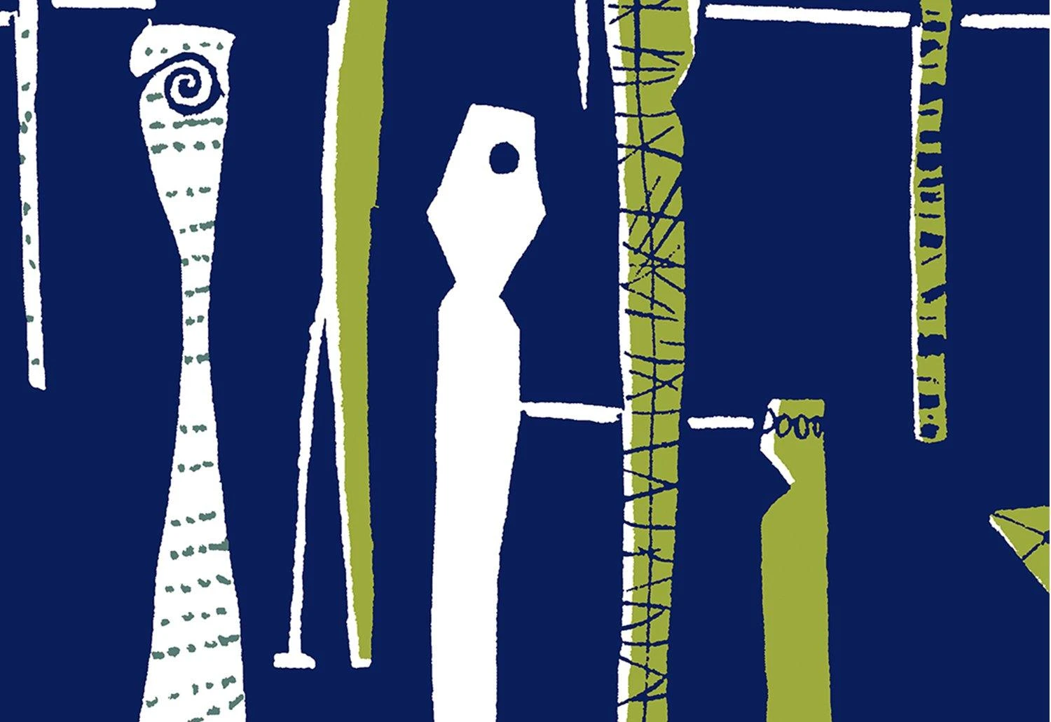 Spectators Fabric, 1953 4 Spectators Fabric, 1953 - Image 2