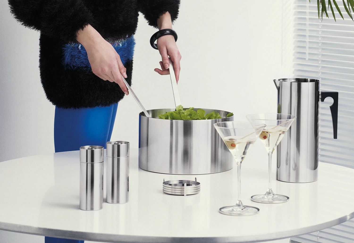 Stelton Arne Jacobsen Salad Servers 4 Stelton Arne Jacobsen Salad Servers - Image 2