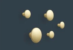 Muuto The Dots Metal Hooks, Brass -Online Furniture Shop the dots metal 2 491de3d2 ee93 4123 b1cd a4f0a5894034