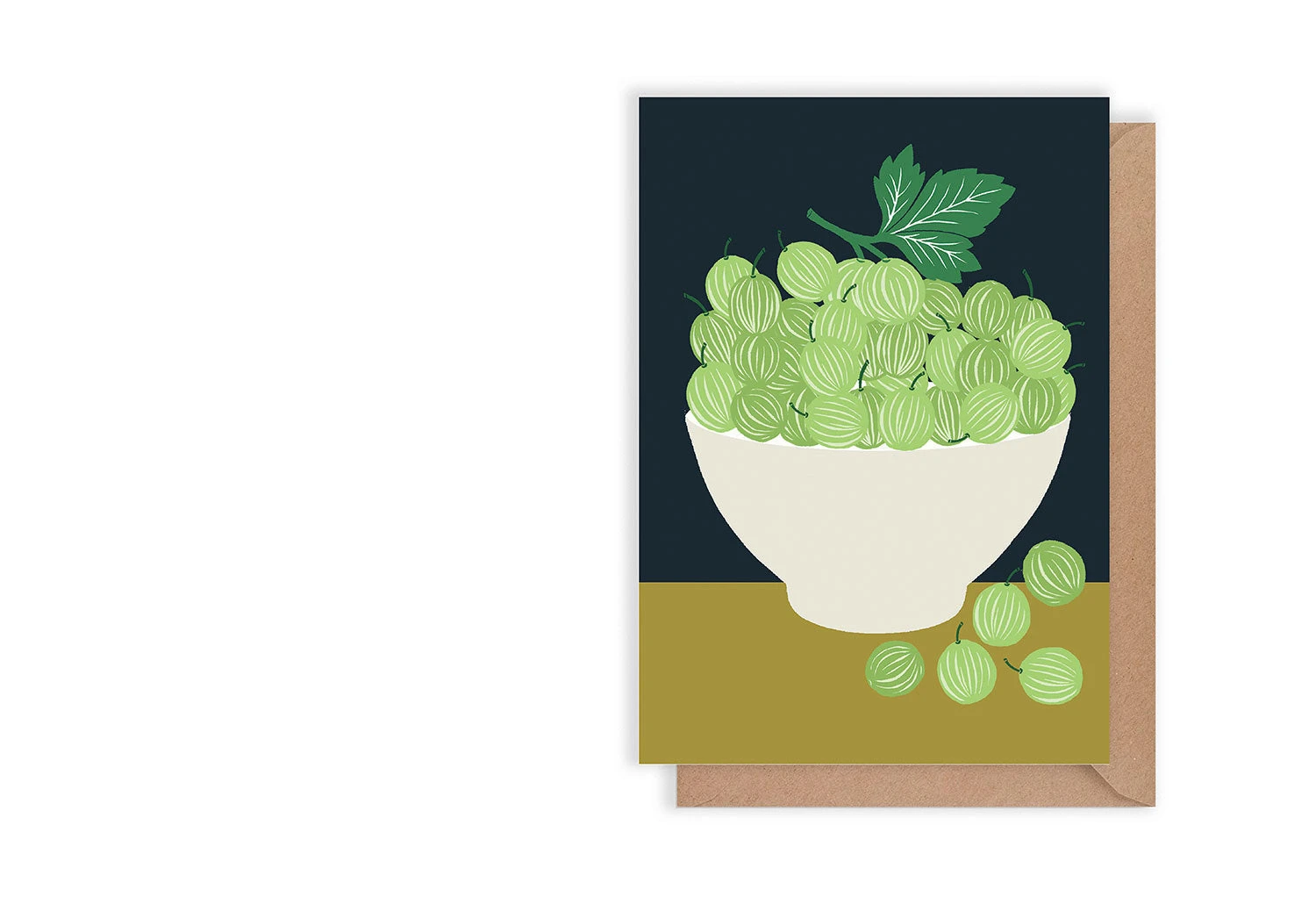 Gooseberries Fruit Bowl Card 3 Gooseberries Fruit Bowl Card