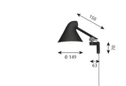 Louis Poulsen NJP Wall Light Short 9 Louis Poulsen NJP Wall Light Short -Online Furniture Shop twentytwentyone Louis Poulsen NJP Wall Lamp 4