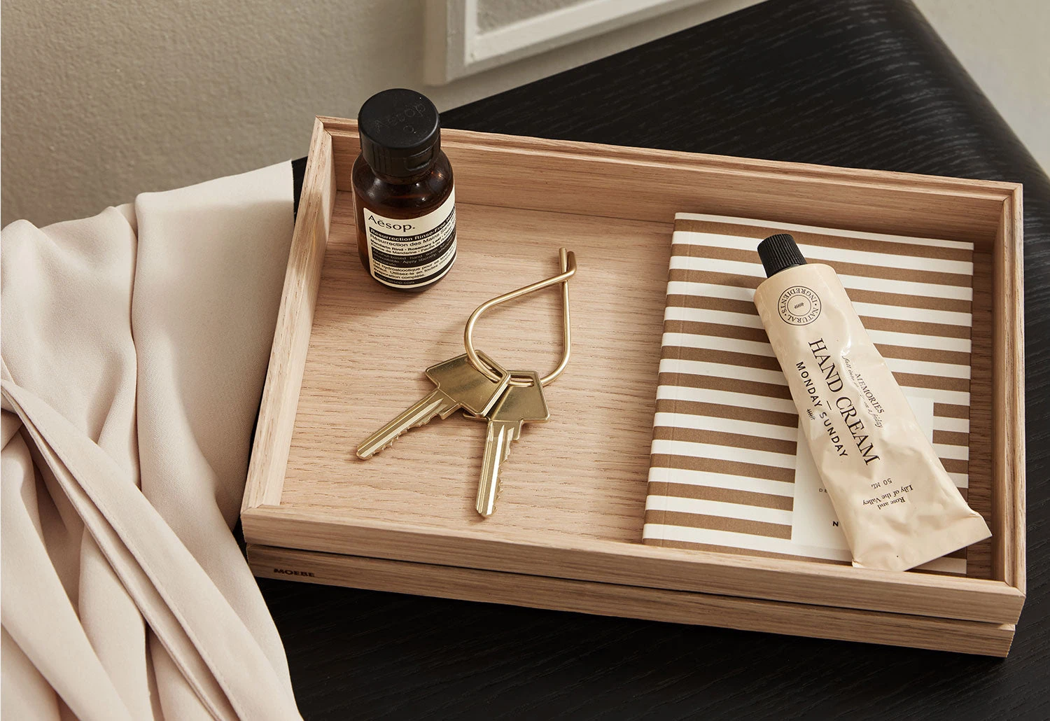 Moebe Brass Key Ring 3 Moebe Brass Key Ring