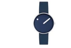 Midnight Blue Picto Watch, Leather Strap -Online Furniture Shop twentytwentyone Picto Midnight Blue Dial Leather Strap 4