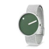 Olive Picto Watch, Steel Mesh Strap -Online Furniture Shop twentytwentyone Picto Olive Dial Steel Mesh Strap Watch 4