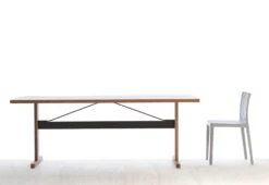 Hay Passerelle Table, Veneer Tabletop, 2022 -Online Furniture Shop twentytwentyone hay erwan ronan bouroullec passerelle table veneer tabletop 22