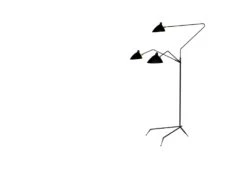 Lampadaire 3 Bras Pivotants, 1952