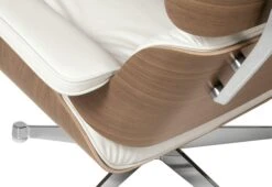 Vitra Eames Lounge Chair + Ottoman - Snow, 1956 -Online Furniture Shop vitra eames lounge chair walnut white pigmented 3